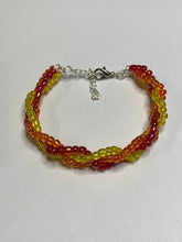 Load image into Gallery viewer, Plaited Sunset Beaded Bracelet
