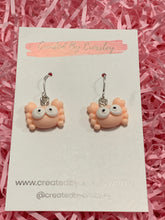 Load image into Gallery viewer, Mini Crab Charm Earrings
