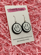 Load image into Gallery viewer, Smiley Face Charm Earrings
