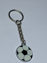 Load image into Gallery viewer, Football Charm Keyring
