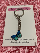 Load image into Gallery viewer, Two tone Butterfly Keyring
