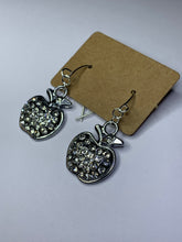 Load image into Gallery viewer, Sparkly Apple Charm Earrings
