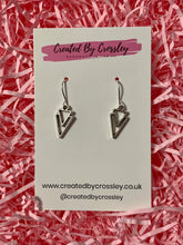 Load image into Gallery viewer, Triangle Arrow Charm Earrings
