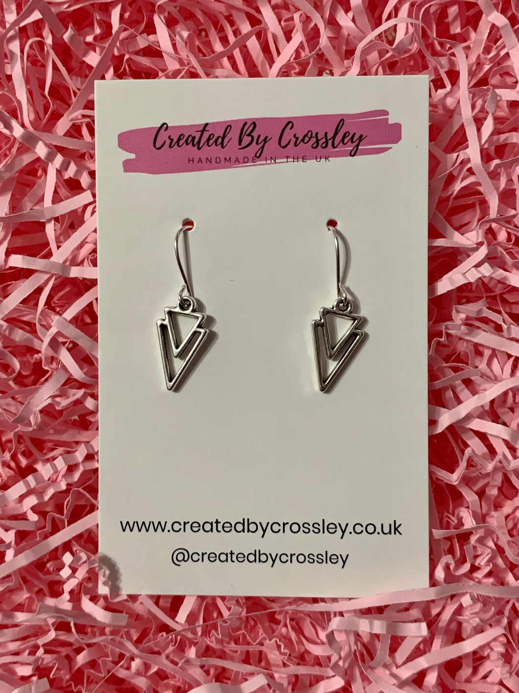 Triangle Arrow Charm Earrings