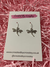 Load image into Gallery viewer, Dragonfly Charm Earrings
