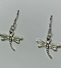 Load image into Gallery viewer, Dragonfly Charm Earrings
