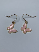 Load image into Gallery viewer, Pink Butterfly Charm Earrings
