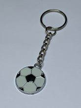 Load image into Gallery viewer, Football Charm Keyring
