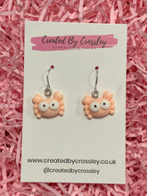 Load image into Gallery viewer, Mini Crab Charm Earrings
