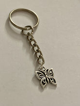 Load image into Gallery viewer, Swirly Butterly Charm Keyring
