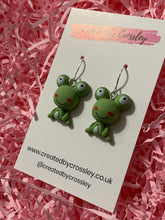 Load image into Gallery viewer, Frog Charm Earrings
