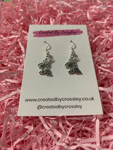 Load image into Gallery viewer, Striped Butterfly Charm Earrings
