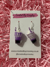 Load image into Gallery viewer, Purple Milkshake Charm Earrings
