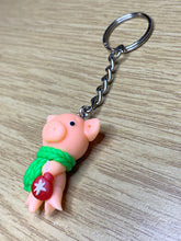 Load image into Gallery viewer, Cosy Pig Keyring
