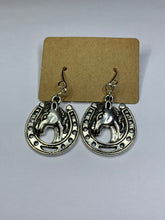 Load image into Gallery viewer, Horseshoe Charm Earrings
