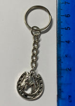 Load image into Gallery viewer, Horseshoe Charm Keyring
