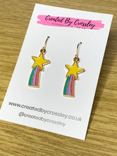 Load image into Gallery viewer, Shooting Star Charm Earrings
