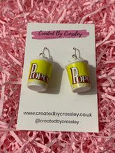 Load image into Gallery viewer, Yellow Popcorn Charm Earrings
