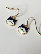Load image into Gallery viewer, Tiny Cat Face Charm Earrings

