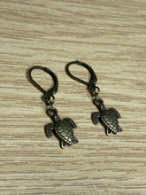 Load image into Gallery viewer, Turtle Charm Leverback Earrings
