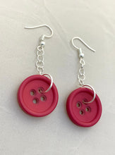 Load image into Gallery viewer, Hanging Button Drop Earrings
