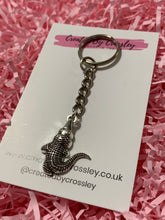 Load image into Gallery viewer, Crocodile Charm Keyring
