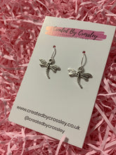 Load image into Gallery viewer, Dragonfly Charm Earrings
