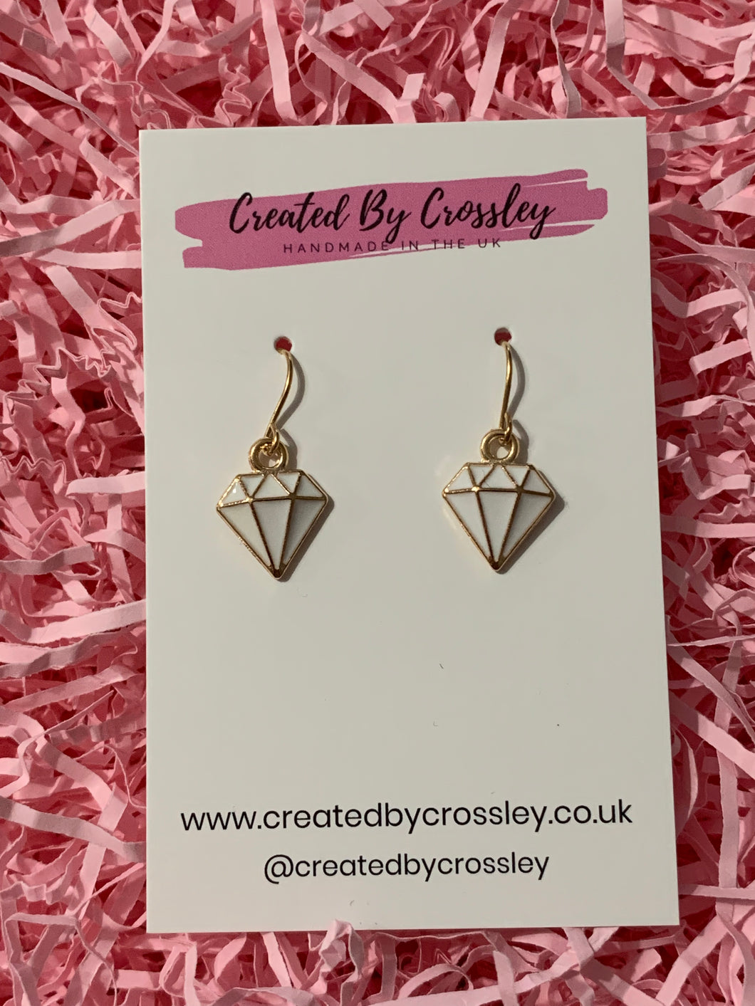 Diamond Charm Earrings