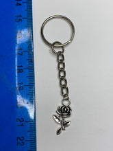 Load image into Gallery viewer, Rose Charm Keyring
