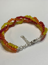 Load image into Gallery viewer, Plaited Sunset Beaded Bracelet
