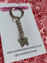 Load image into Gallery viewer, Swirly Butterly Charm Keyring
