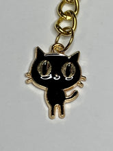 Load image into Gallery viewer, Black Cat Charm Keyring
