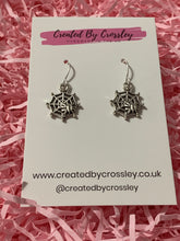 Load image into Gallery viewer, Spiderweb Charm Earrings
