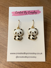 Load image into Gallery viewer, Sitting Panda Charm Earrings
