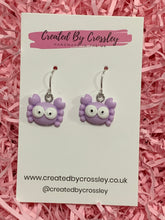 Load image into Gallery viewer, Mini Crab Charm Earrings
