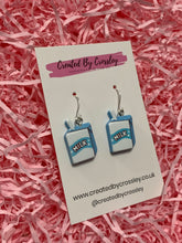 Load image into Gallery viewer, Milk Carton Charm Earrings
