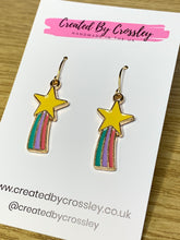 Load image into Gallery viewer, Shooting Star Charm Earrings
