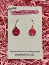 Load image into Gallery viewer, Smiley Colourful Charm Earrings
