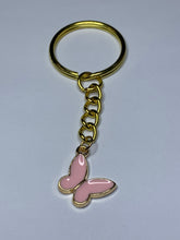 Load image into Gallery viewer, Pink Butterfly Charm Keyring
