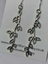 Load image into Gallery viewer, Leafy Vine Dangle Charm Earrings
