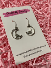 Load image into Gallery viewer, Moon and Star Charm Earrings
