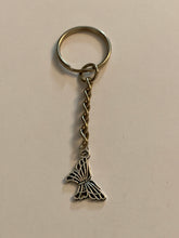 Load image into Gallery viewer, Striped Butterfly Charm Keyring
