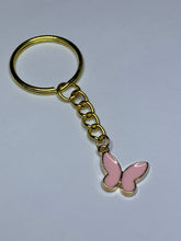 Load image into Gallery viewer, Pink Butterfly Charm Keyring
