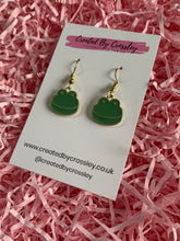 Load image into Gallery viewer, Frog Head Charm Earrings
