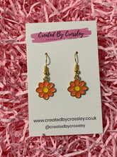 Load image into Gallery viewer, Colourful Daisy Charm Earrings
