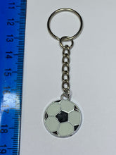 Load image into Gallery viewer, Football Charm Keyring
