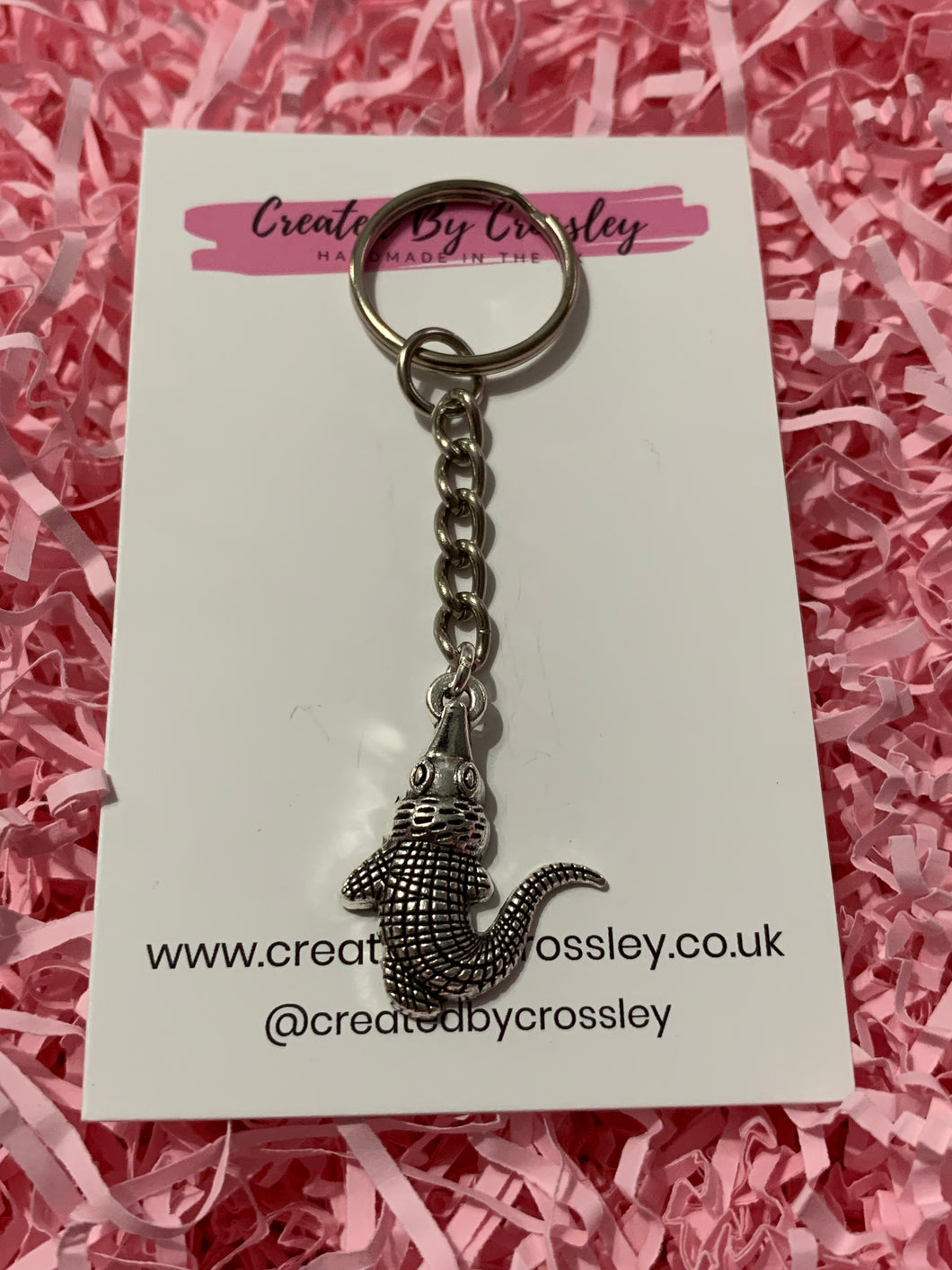 Crocodile Charm Keyring