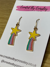 Load image into Gallery viewer, Shooting Star Charm Earrings
