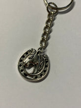 Load image into Gallery viewer, Horseshoe Charm Keyring
