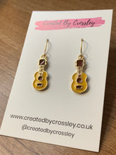 Load image into Gallery viewer, Guitar Charm Earrings
